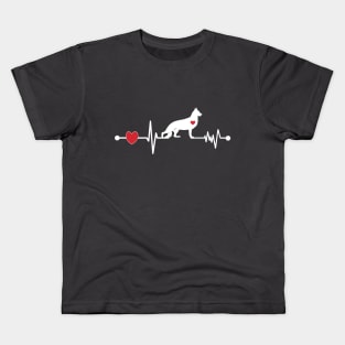 German Shepherd Heartbeat Kids T-Shirt